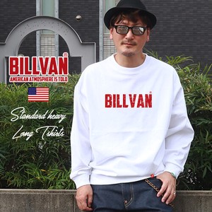 BILLVAN ビルバン ヴィンテージ・擦れロゴ ヘビーウェイト ロングTシャツ