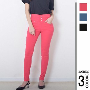 Denim Full-Length Pant High-Waisted Stretch Pocket Slim L Skinny Pants M
