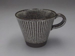 陽だまり　四季マグカップ　黒【日本製　美濃焼】（陶器　磁器　マグカップ）