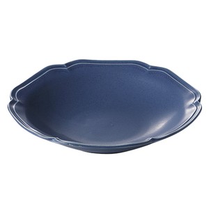[美濃焼 食器] 藍ai 雪華6.3深皿 [minoware 日本製][軽量食器]