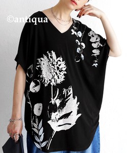 Antiqua T-shirt Dolman Sleeve T-Shirt Floral Pattern Tops Ladies'