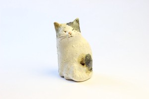 Shigaraki ware Animal Ornament Cat M Made in Japan