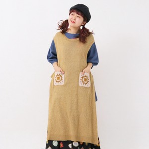 Vest/Gilet Cotton Linen One-piece Dress