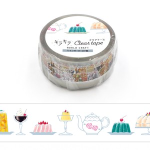WORLD CRAFT Washi Tape Washi Tape Kira-Kira Clear Tape Jelly Sweets