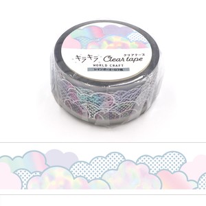WORLD CRAFT Washi Tape Washi Tape Kira-Kira Clear Tape Cotton Candy
