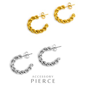 Pierced Earrings Gold Post Gold Design Stainless Steel