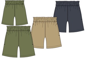 Kids' Short Pant Easy Pants Cool Touch 110cm ~ 160cm 3-colors