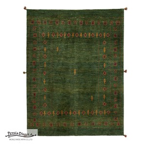 ギャッベ　ペルシャ　イラン　オーガニックウール　絨毯　ラグサイズM（約150×200cm）　G649　159×205cm