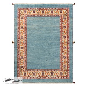 ギャッベ　ペルシャ　イラン　オーガニックウール　絨毯　ラグサイズM（約150×200cm）　G935　145×196cm
