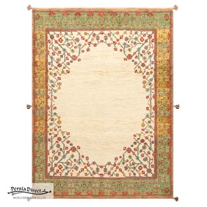 ギャッベ　ペルシャ　イラン　オーガニックウール　絨毯　ラグサイズM（約150×200cm）　G934　162×211cm