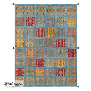 ギャッベ　ペルシャ　イラン　オーガニックウール　絨毯　ラグサイズM（約150×200cm）　G957　160×215cm