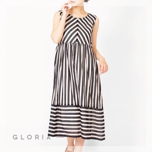 Casual Dress Stripe Long Cotton One-piece Dress