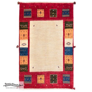 ギャッベ　ペルシャ　イラン　オーガニックウール　絨毯　ラグサイズS（約100×150cm）　G399　106×165cm