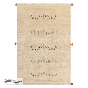 ギャッベ　ペルシャ　イラン　オーガニックウール　絨毯　ラグサイズS（約100×150cm）　G503　105×150cm
