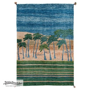 ギャッベ　ペルシャ　イラン　オーガニックウール　絨毯　ラグサイズS（約100×150cm）　G406　110×160cm
