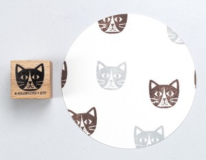 ［輸入スタンプ ］Perlenfischer スタンプ 猫 ネコ キャット 動物 顔 手帳