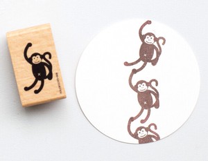 ［輸入スタンプ ］Perlenfischer スタンプ おさる 猿 サル 干支 十二支 年賀状 手帳
