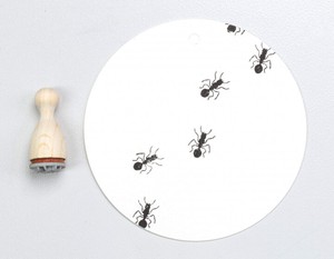 ［輸入スタンプ ］Perlenfischerコーン型スタンプ （S）アリ 蟻 昆虫 mini 手帳