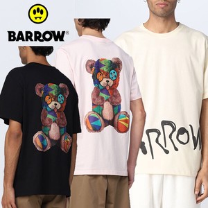 BARROW メンズ 半袖 PINK/BEIGE/BLACK バロー