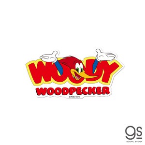 ウッドペッカー ダイカットステッカー WOODY WOODPECKER WIDELOGO ユニバーサル woody Woodpecker WWP-010