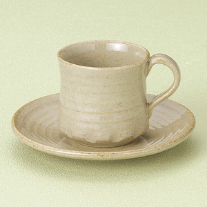 コーヒーカップ&ソーサー キネ形流水 陶器 日本製 美濃焼