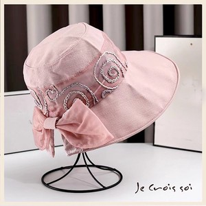 透け感の有るシースルー薔薇柄ジャガード素材　　帽子