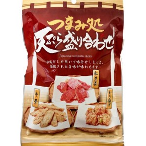 天ぷら盛り合わせ紅生姜・牛蒡・かき揚げ