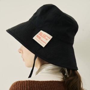 バケットハット　帽子　黒　白　リボン付き　春夏　レディース　紫外線対策