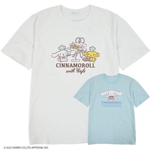 T-shirt Pudding Character T-Shirt Sanrio Characters Tops Cinnamoroll