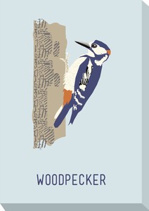 キャンバスアート North Birds Mini Panel Woodpecker