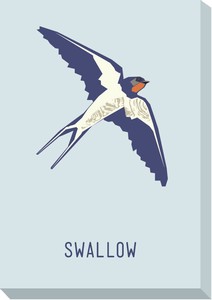 キャンバスアート North Birds Mini Panel Swallow