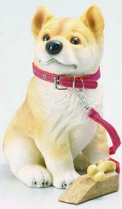 【エイチツーオー】ドアストッパー犬　柴犬