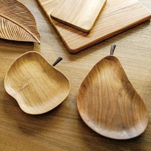 チークプレート　プレート　木製　お皿　天然チーク　バリ　ハンドメイド 　/　Wood Collection