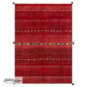 ギャッベ　ペルシャ　イラン　オーガニックウール　絨毯　ラグサイズL (約165×240cm）　G648　161×226cm