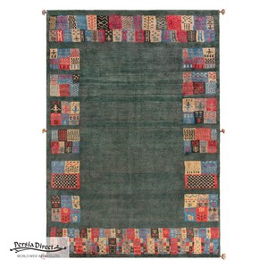 ギャッベ　ペルシャ　イラン　オーガニックウール　絨毯　ラグサイズL (約165×240cm）　G94　168×244cm
