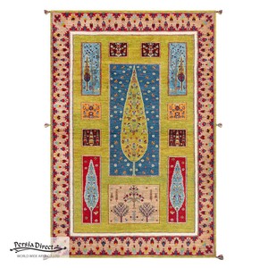ギャッベ　ペルシャ　イラン　オーガニックウール　絨毯　ラグサイズL (約165×240cm）　G861　172×257cm