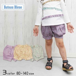 Kids' Short Pant Back Ribbon Floral Pattern