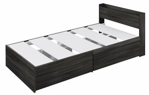 【アイリスオーヤマ 寝具・インテリア　ベッド】　大容量収納ベッド宮付き