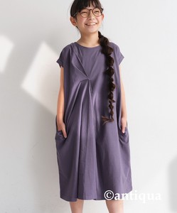 Antiqua Kids' Casual Dress Design Front Sleeveless One-piece Dress Kids