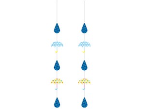 【日本製】パラソル水滴ハンギング2本セット【店舗装飾】