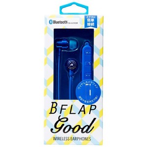 ☆B-FLAP　Bluetoothイヤフォン/ブルー　AH-BT39