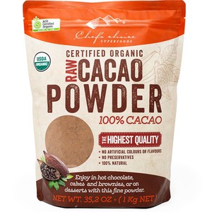 シェフズチョイス オーガニックローカカオパウダー 1kg Organic Raw Cacao Powder 有機カカオパウダー