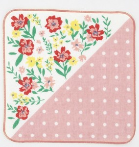 Gauze Handkerchief Gauze Towel Floral Made in Japan