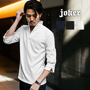 Polo Shirt Jacquard Stripe 7/10 length