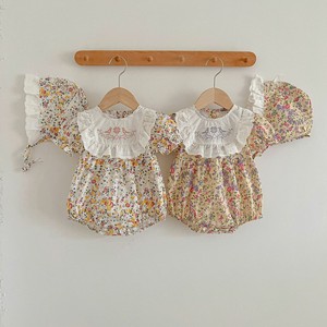 Baby Dress/Romper Set Floral Pattern Rompers Retro Kids