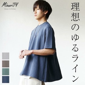 【SALE】テントAラインシルエットポンチクルーネック半袖Tシャツ／MinoriTY