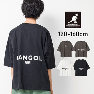 【2023夏】KANGOL 別注バックロゴスーパービッグTシャツ トップス カットソー 半袖 ゆったり 子供服 男の子