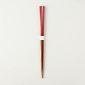 【食洗機OK】fam. カラフルお箸(22.5cm) 赤[日本製/和食器]