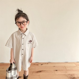 韓国スタイル　ワンポイントボタンシャツ　 ベビー　新生児　キッズ　子供服