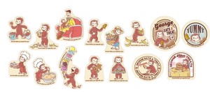 Planner Stickers Flake Sticker Series Curious George